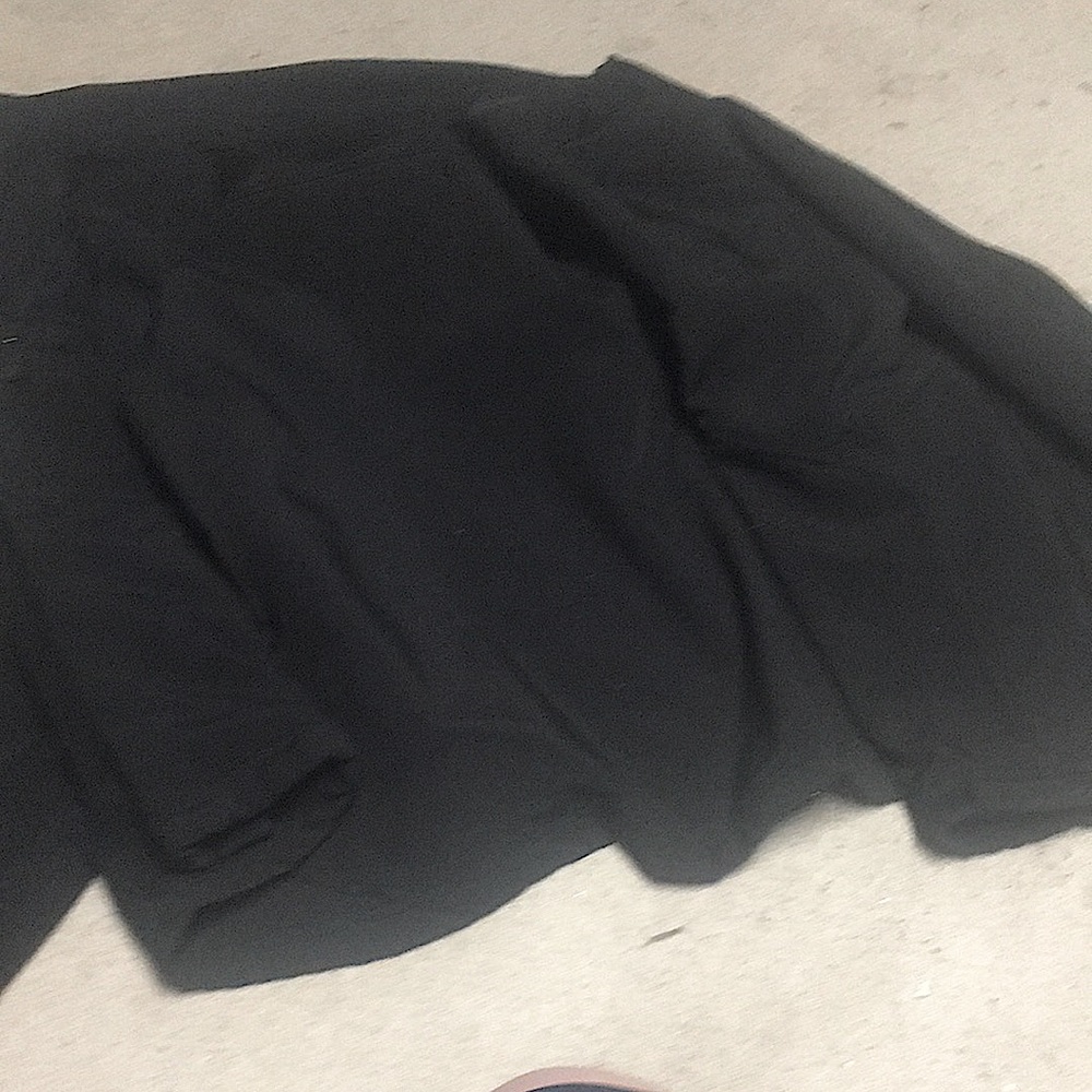 Black lightweight sports rain coat